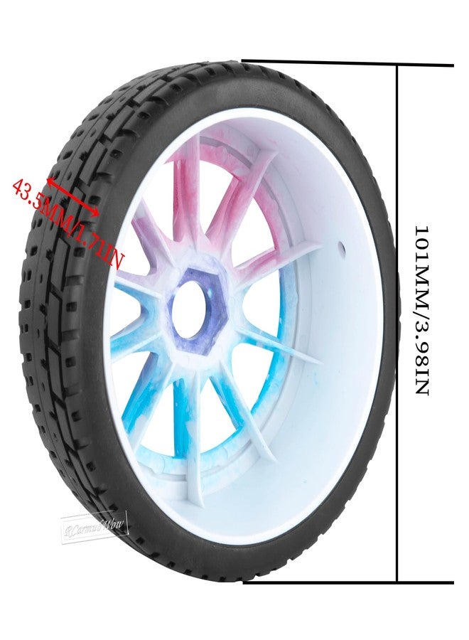 RcarmubWow Wheels and Tires Truck Tires for 1/8 Typhon 6S BLX,1/7 Infraction 6S BLX,Limitless,RC Tires Highway Tires Soft Tires Buggy Tires Off Road Racing Truck Tires,4pcs,Colorful - Image 3